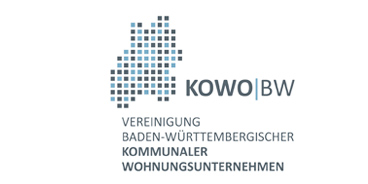 Kommunale Wohnbaugesellschaft Baden-Württemberg Logo der KOWO – Netzwerk kommunaler Wohnbauunternehmen in Baden-Württemberg
